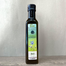 Šaltai spaustas ekologiškas vaistinių agurklių sėklų aliejus 250 ml 